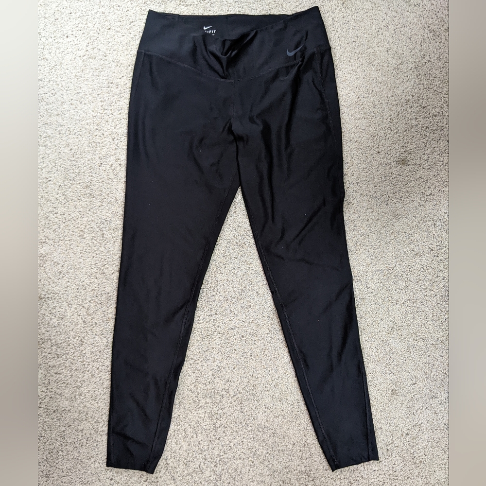 Nike black long leggings dri-fit. Large